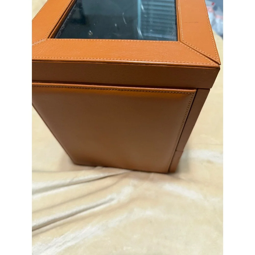 Orbita Triple Watch Winder Mens Tan Brown Leather Programmable (Parts Only)